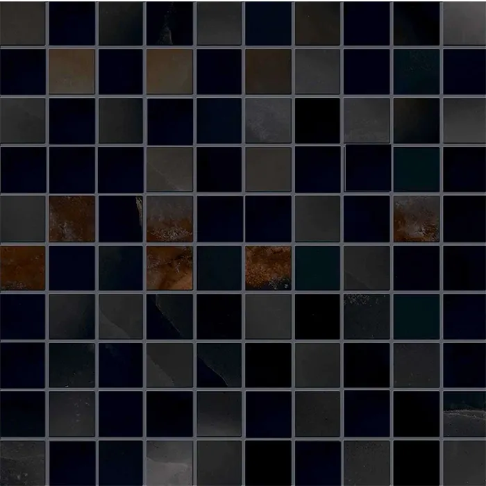 Tele di Marmo Onyx Mosaico Onyx Black Lappato 30x30